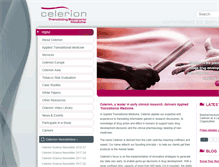 Tablet Screenshot of celerion.com
